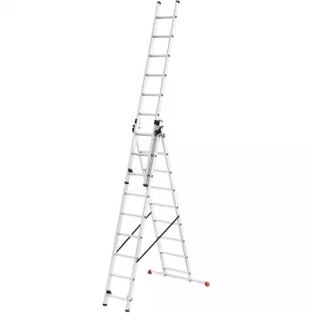 HAILO ProfiStep Combi stige aluminium 3x12 trin