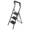 HAILO K77 ComfortLine klaptrin, 3 trin, aluminium, sikkerhedsbøjle, sort, 150 kg