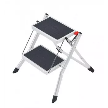 HAILO klaptrin MK60 StandardLine stål 2 trin hvid