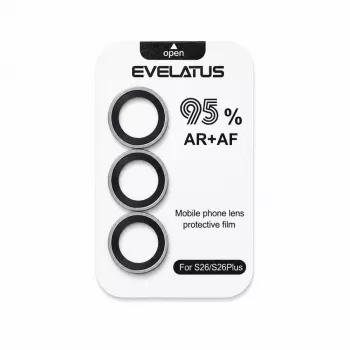 Evelatus Samsung Galaxy S26 kameraobjektivbeskyttelse Armor Clear - 9H hærdet glas, ultra-tynd, anti-fingeraftryk, boblefri