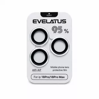 Evelatus Armor Series kameraobjektivbeskyttelse til Apple iPhone 18 Pro / 18 Pro Max – sølv