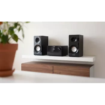 Blaupunkt MS49DAB micro-hi-fi-system med DAB+ og Bluetooth, sort