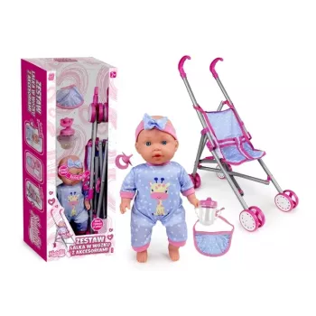 ARTYK Doll Natalia - Baby with Stroller 30 cm