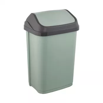 KEEEPER Swantje 25L skraldespand med svinglåg, grøn