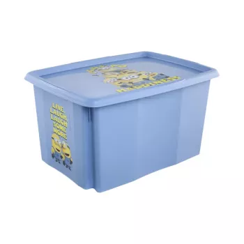 keeeper boks med låg 45L Karolina »Minions Happiness« 55,5x40x30cm lyseblå