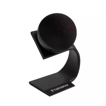 THRONMAX Fireball dynamisk USB-podcastmikrofon, cardioid, 48 kHz/16-bit, med hovedtelefon-monitorering, sort