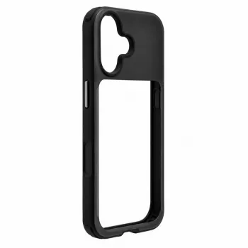 Evelatus Apple iPhone 17 LiveCase hybridcover med stander PC+TPU sort