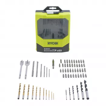 RYOBI RAK69MiX 69-delt bor- og skruetrækkerbit-sæt