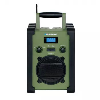 Blaupunkt PP35BT Survival bærbar radio med Bluetooth, solcelle, håndsving, powerbank, lommelygte