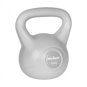 REBEL ACTIVE kettlebell bitumen 22 kg grå