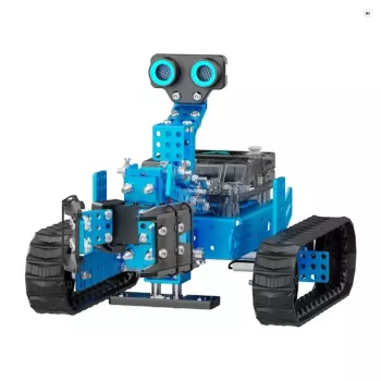 xTool mBot2 Rover robotkit | CyberPi ESP32-WROOM-32E | STEM-kodningsrobot med sensorer, Wi-Fi, Bluetooth 5.0, Python & mBlock | Fra 8 år