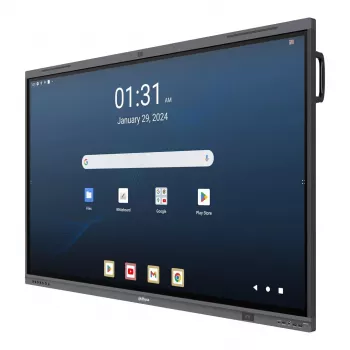 Dahua DHI-LPH65-MC480-U 65 inch 4K interaktiv touch-skærm med Android, EDLA-certificeret, 40-punkts IR-touch, 48MP-kamera, 8-array-mikrofon, Wi-Fi 6, 8GB RAM, 128GB lager