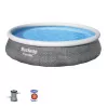 Bestway Fast Set 57376 Opstilningspool Rund 7340 L grå
