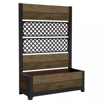 KETER Deco Tulip 110L 2-rombe valnød mesh blomsterpotte