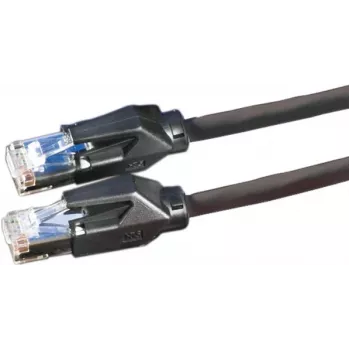 Dätwyler 21.05.0005 Cat 6 S/FTP-patchkabel, RJ-45-stik til RJ-45-stik, 0,5 m, sort, LSZH, 10 Gbps