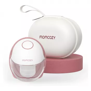 Momcozy - M6 håndfri brystpumpe - rød