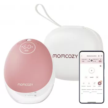 Momcozy - M9 håndfri brystpumpe - rød