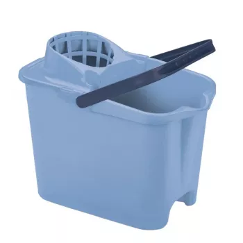 MERY rektangulær spand 12L med trykknap blå