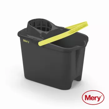 MERY spand 14L med trykknap grå