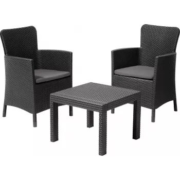 KETER Garden furniture set Salvador Balcony Set grey