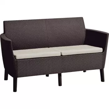KETER Salemo 2-personers sofa brun