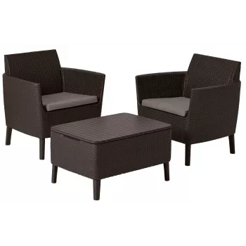 KETER Garden furniture set Salemo Balcony Set brown