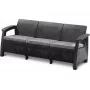 KETER Corfu Love Seat Max tredobbelt havesofa grå
