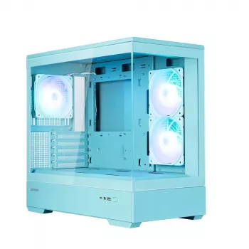 Zalman P30 V2, mATX mini-tower PC-kabinet, 3 x 120mm ARGB-blæser, mint