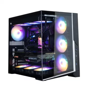 Zalman D40F, ATX mid-tower PC-kabinet, 7 x 120mm FRGB-blæsere, sort
