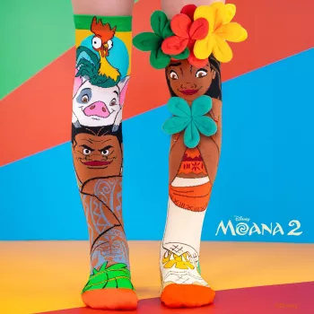 MADMIA børn knæstrømper sokker Vaiana Moana 2 blomster 3D Maui Disney / Md026