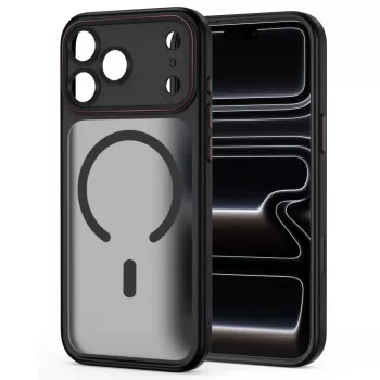 TECH-PROTECT MAGCAM MAGSAFE IPHONE 17 PRO / 18 PRO MAT SORT/RØD