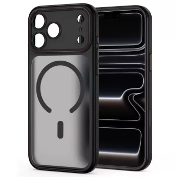 TECH-PROTECT MAGCAM MAGSAFE IPHONE 17 PRO MAX / 18 PRO MAX MAT SORT/RØD