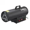 NEO TOOLS 90-085-01 gasvarmeapparat 50 kW med termostat, IPX4, LPG, 1000 m³/h luftstrøm, inklusive regulator og slange