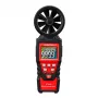 HABOTEST HT625B digitalt anemometer med USB, vindhastigheds-/temperatur-/luftvolumenmåler, belyst LCD, ekstern vingehjulssensor