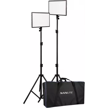 Nanlite LUMIPAD 25 2KIT bi-color LED-panel-kit med stativer og taske