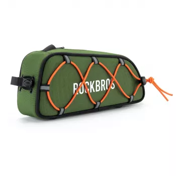 Rockbros 30120045001 ROAD TO SKY bicycle bag for the top tube of the frame waterproof 0.7L - green