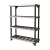 KETER 4-etagers reol Fused 122,1x45,7x152,4cm sort