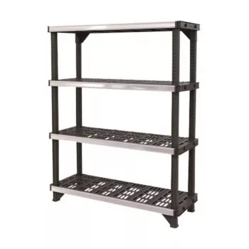 KETER 4-etagers reol Fused 122,1x45,7x152,4cm sort