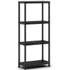 KETER 4-etagers reol Shelf 60 med 4 hylder 60x30x135cm sort