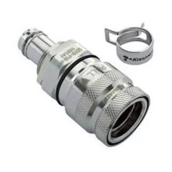 Koolance QDT3 Viton hurtigkobling, hun, panelstuds - 10 mm ID (3/8