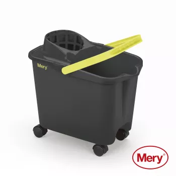 MERY Spand 14L med påsatte hjul grå