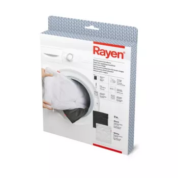 RAYEN vaskepose sæt 2 stk. 50x40cm sort/hvid