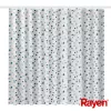 RAYEN Bruseforhæng 180x200cm hvid/blå, polyester