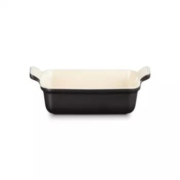 Le Creuset Rectangular Heritage Stoneware 19x14cm / 1,1L black