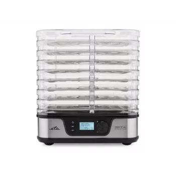 ETA Secca Premium ETA930190000 frugttørrer, 8 rektangulære indsatser, 380 W, sølv