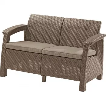 KETER havesofa dobbelt Corfu Love Seat beige