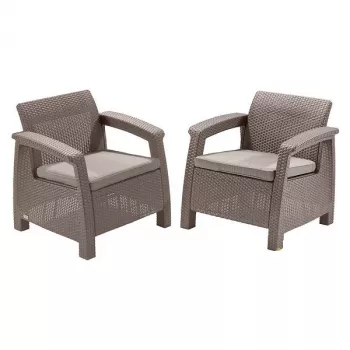 KETER havestole Corfu Duo sæt beige
