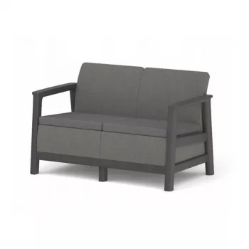 KETER havesofa 2-personers Scandi Linea 2-personers sofa grå