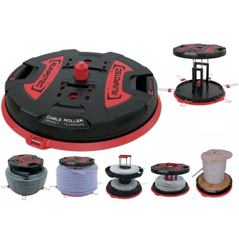 Runpotec X BOARD XB 500X BOARD XB 500TT (teleskopudtræk) professionel kabelafruller- (10187)