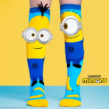 Børn knæstrømper overknee sokker Skarpetki Gogle Minionki 3d Minions / Madmia / Nb001
